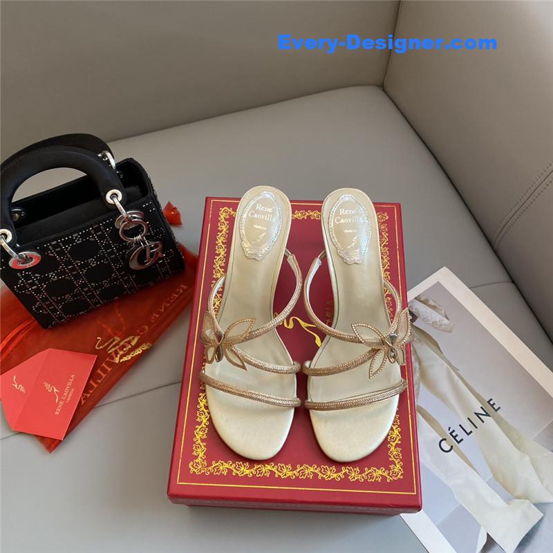 Rene Caovilla latest butterfly tie sandals