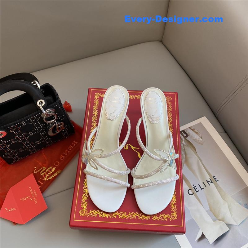 Rene Caovilla latest butterfly tie sandals