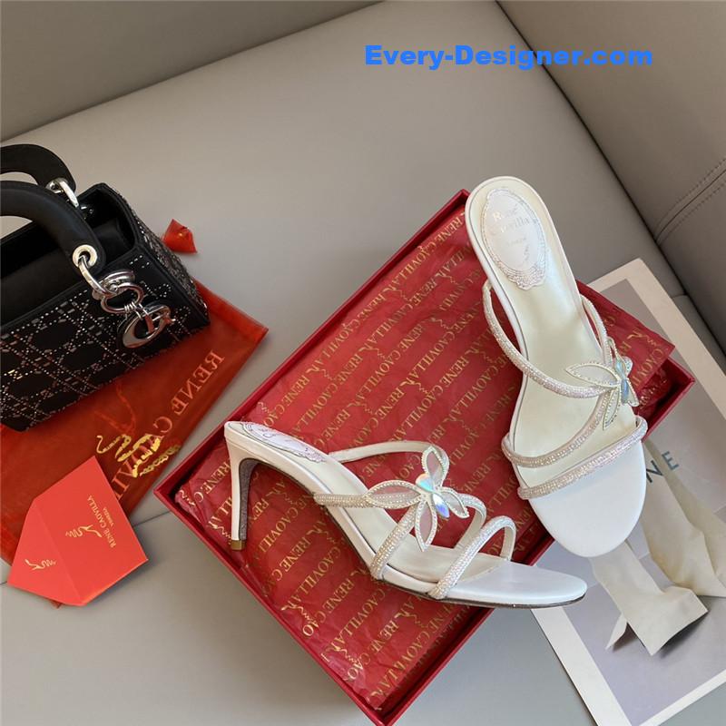Rene Caovilla latest butterfly tie sandals