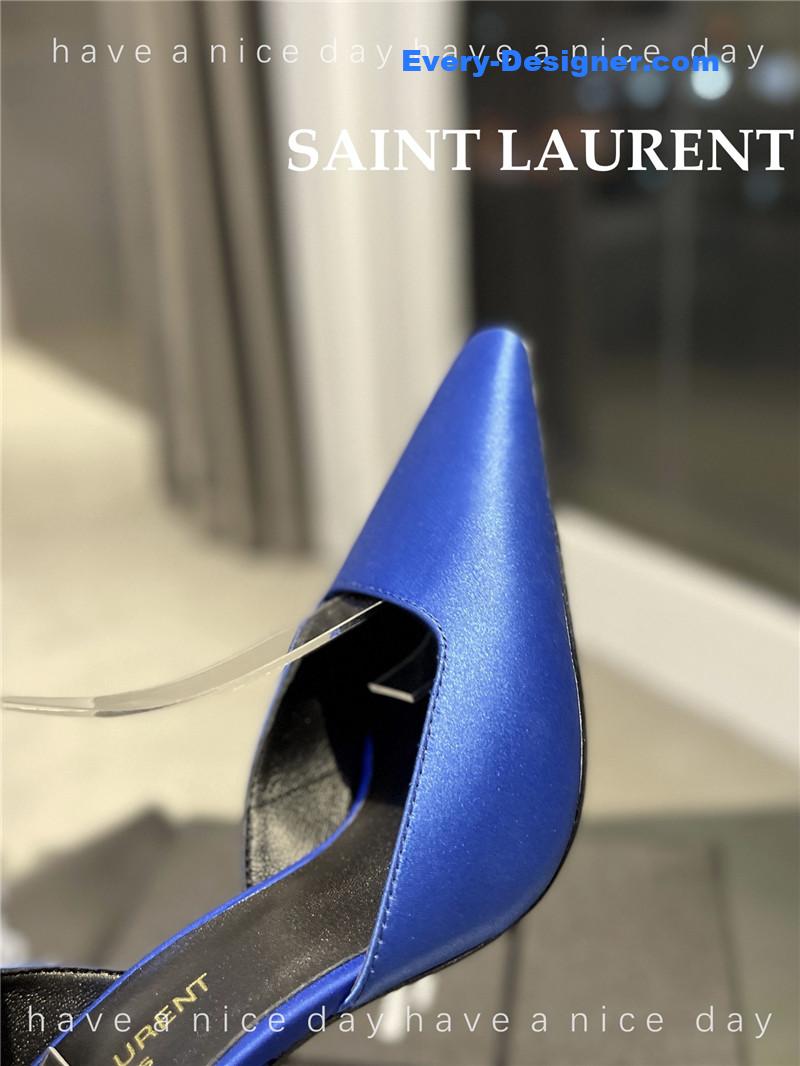 Y51 fanny crepe satin slingback pumps
