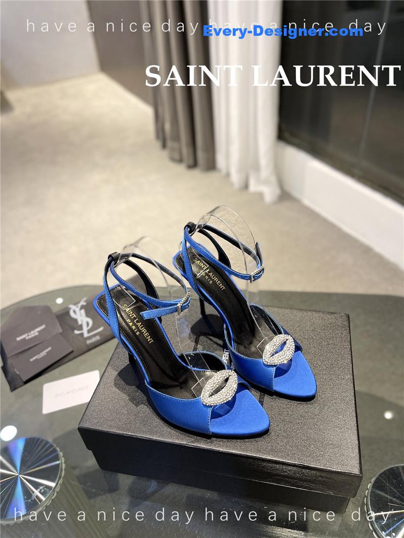 Y51 pointed crepe satin slingback pumps