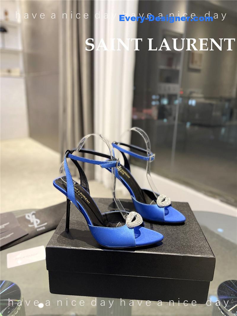 Y51 pointed crepe satin slingback pumps