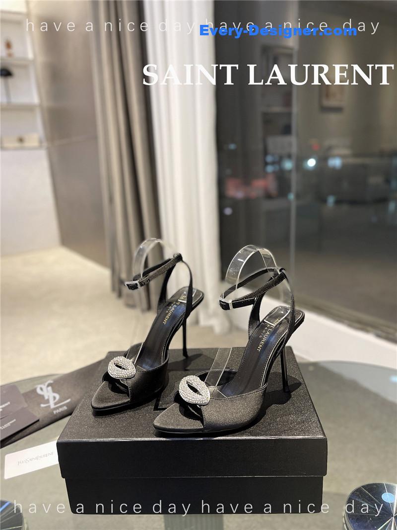 Y51 pointed crepe satin slingback pumps