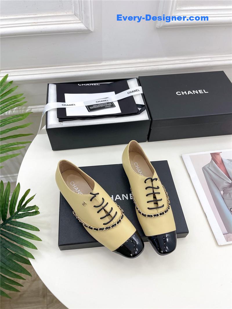 CC catwalk chain lace-up shoes