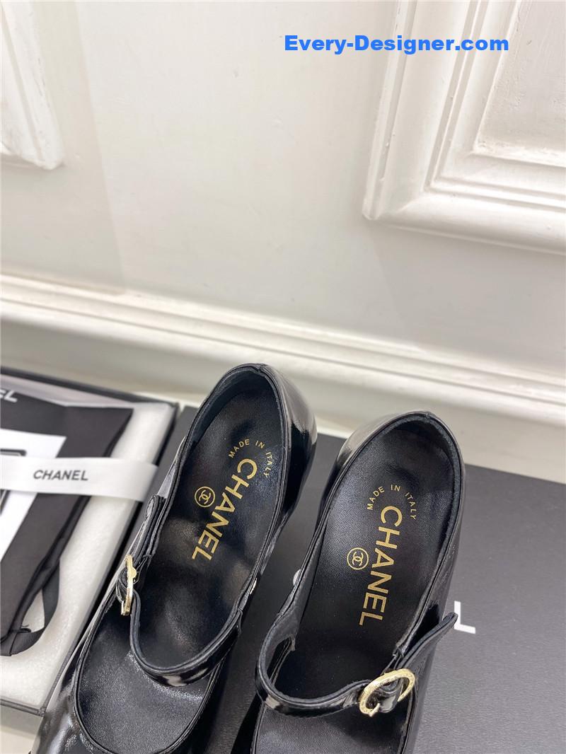 CC catwalk style high heel shoes