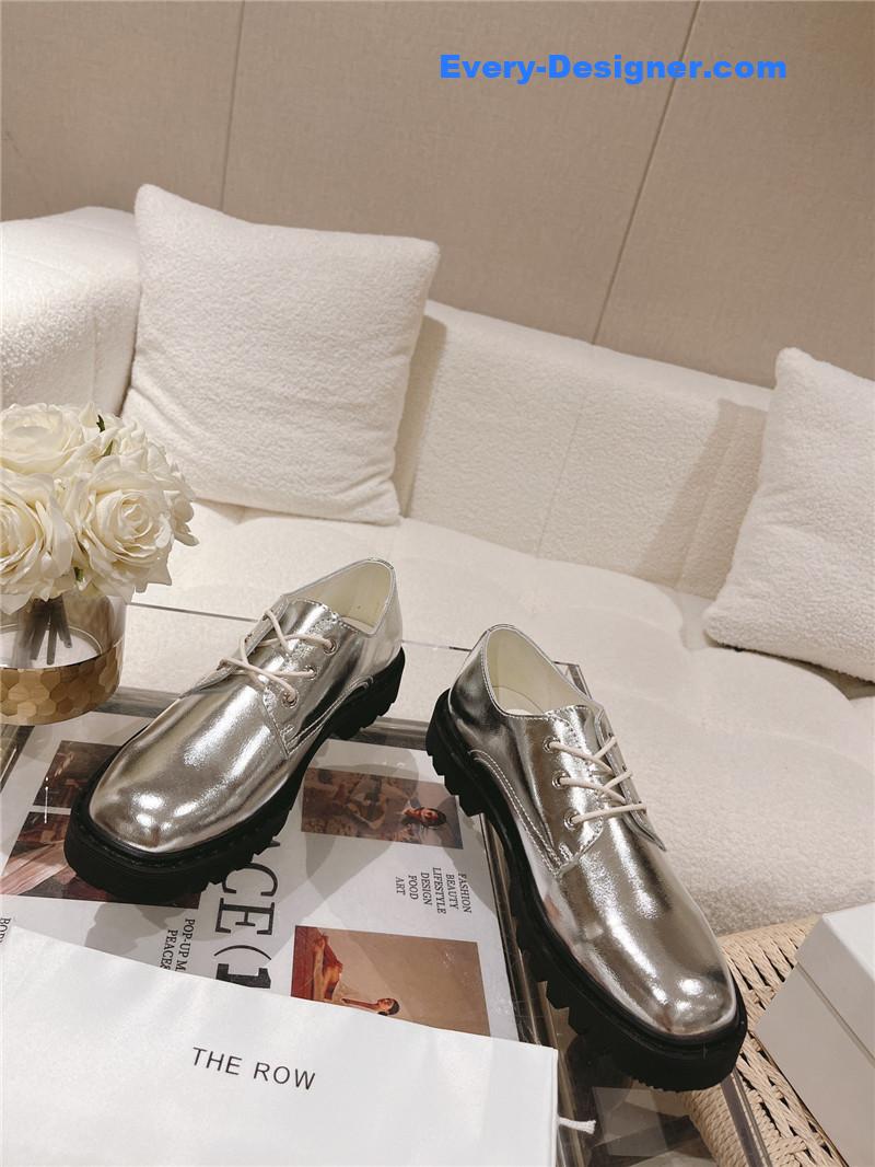 The R0w vintage square toe platform shoes