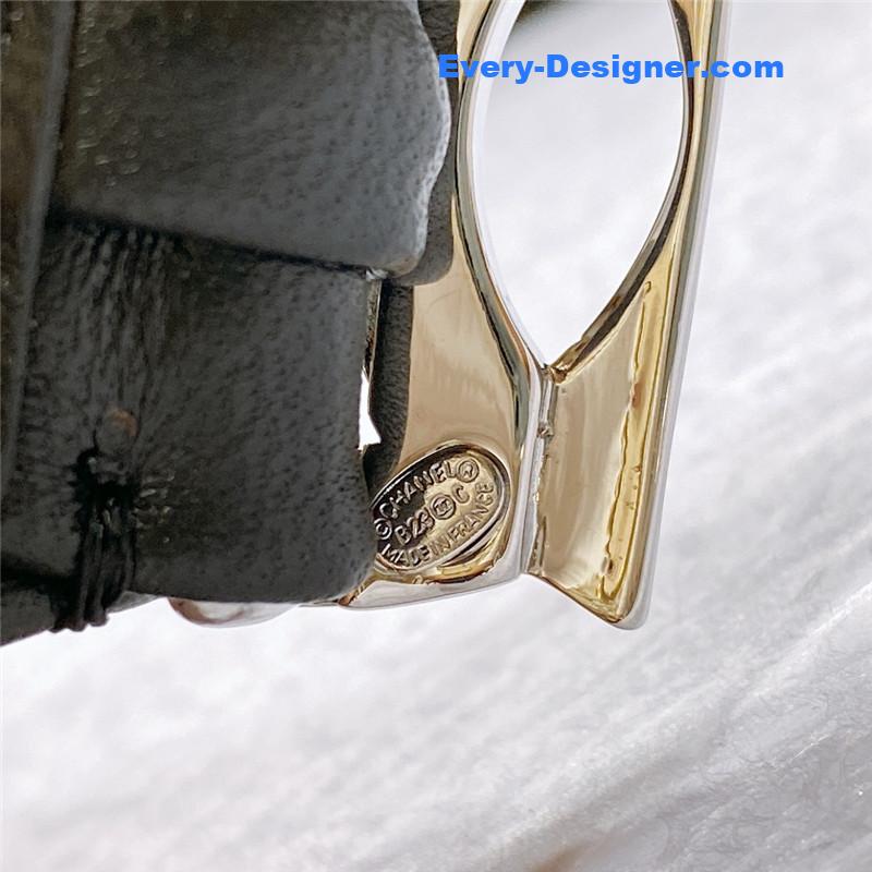 Ch**el smooth Ch**el brass buckle sheepskin elastic belt