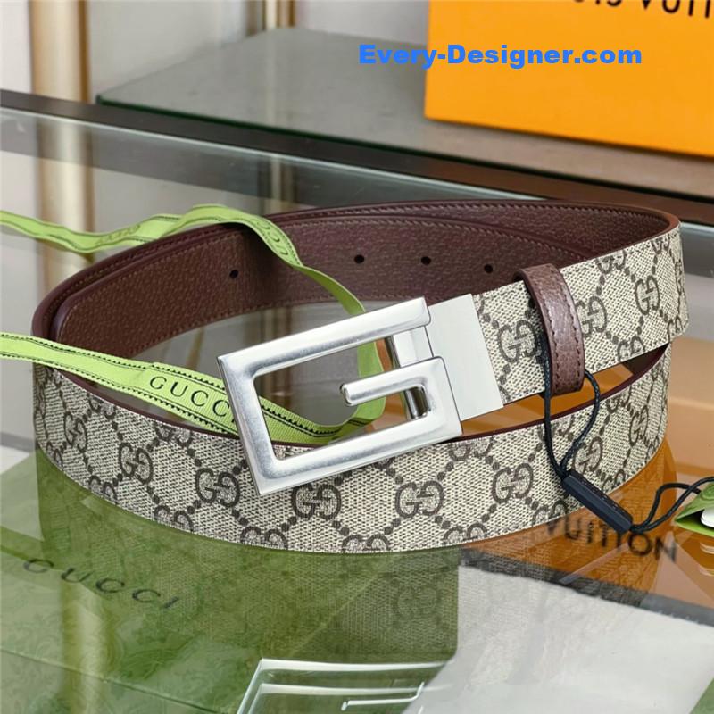 Gvc*1 square g buckle reversible belt