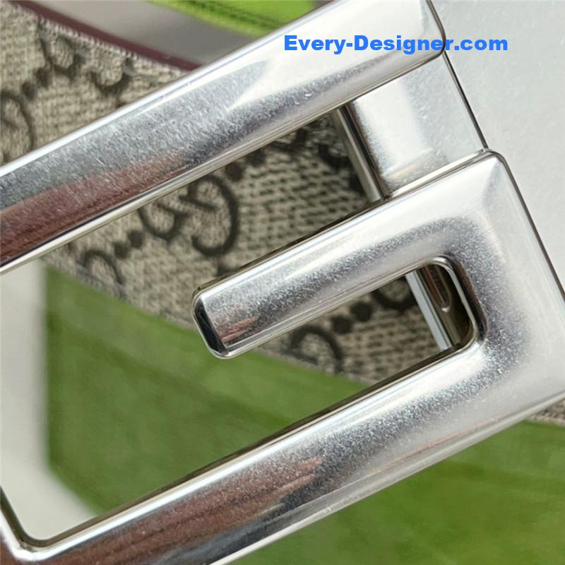 Gvc*1 square g buckle reversible belt