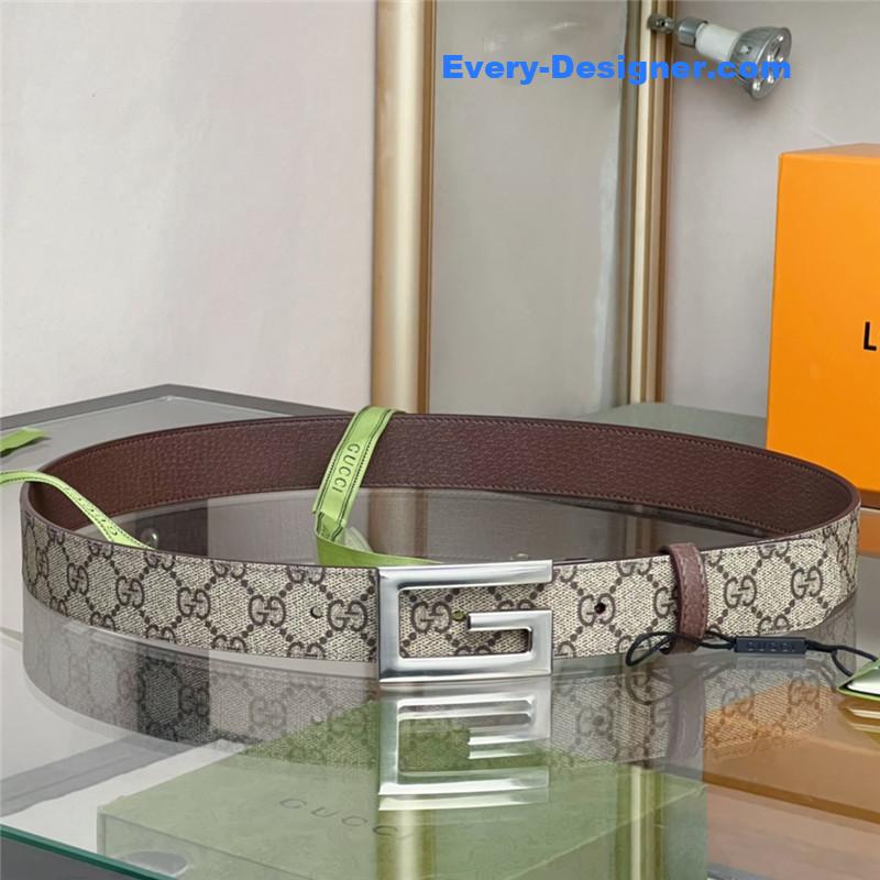 Gvc*1 square g buckle reversible belt
