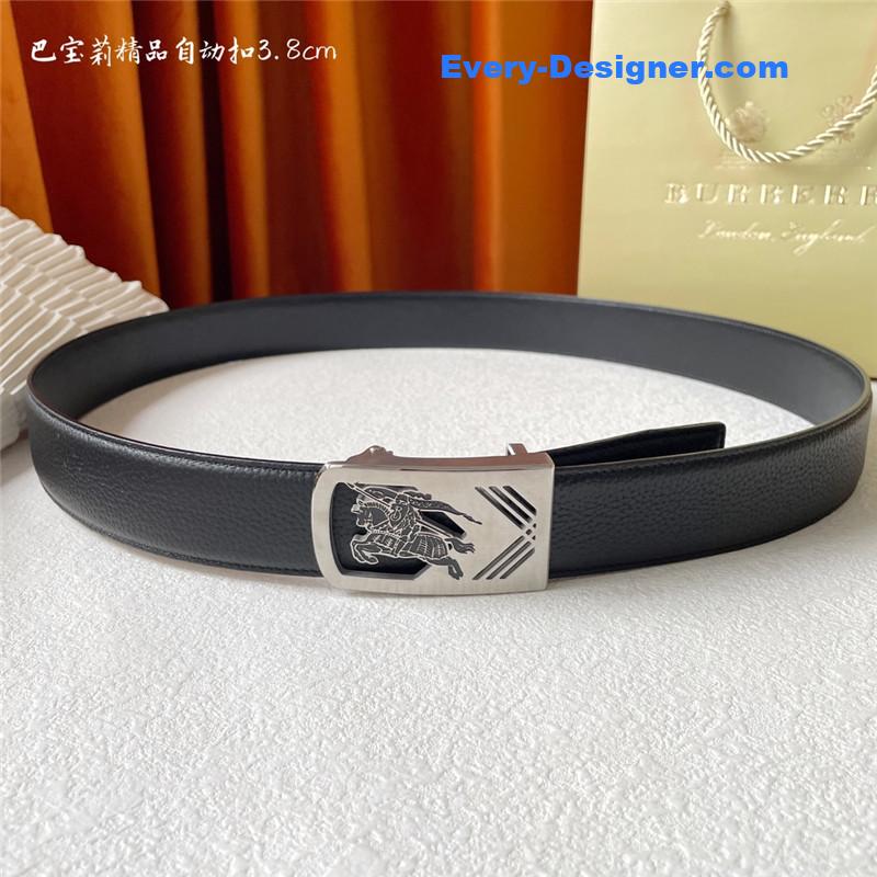 Burberry Pebbled Calfskin Belt