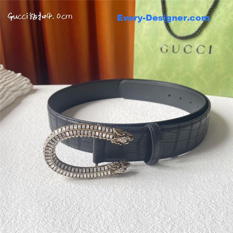 Gvc*1 buckskin calfskin belt