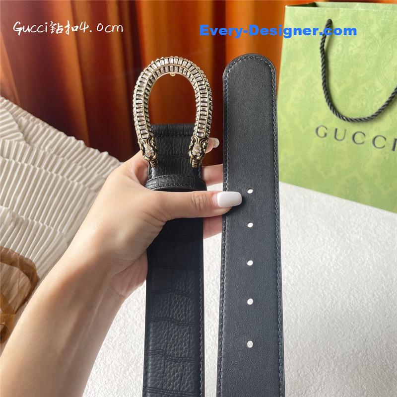 Gvc*1 buckskin calfskin belt