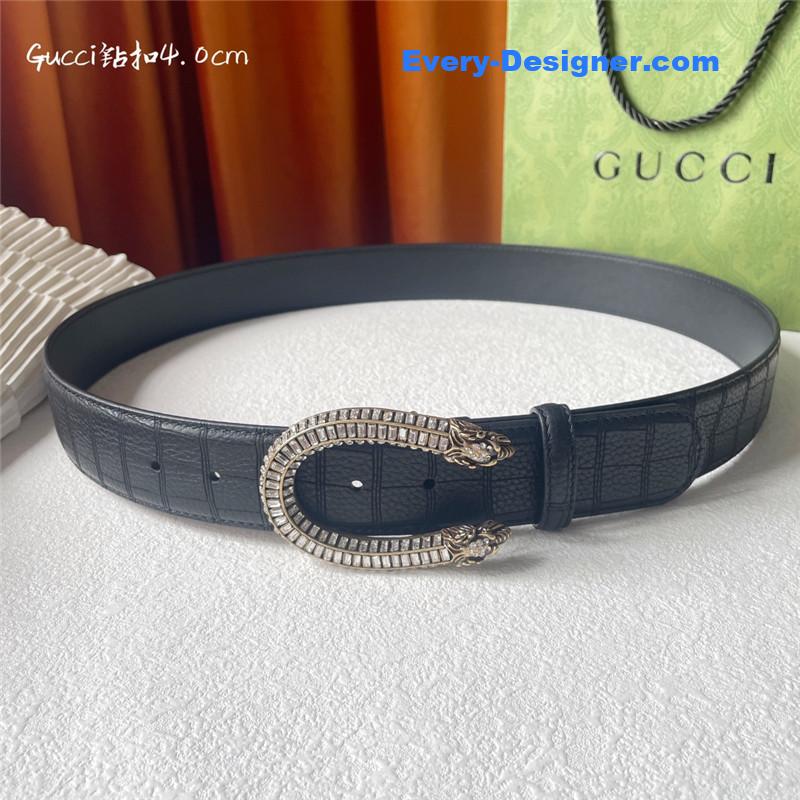 Gvc*1 buckskin calfskin belt
