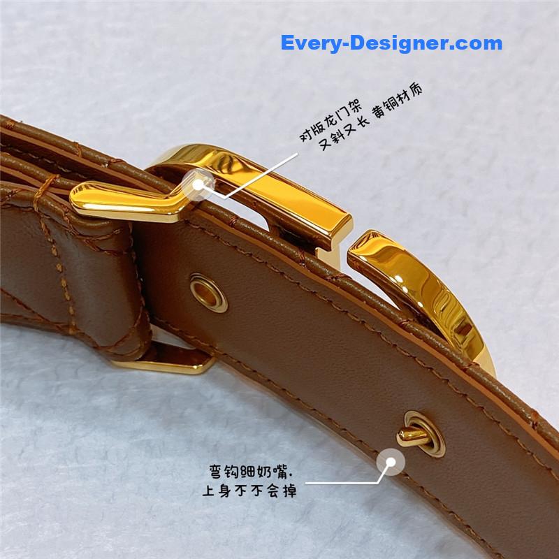 D10r new rhombic sheepskin belt