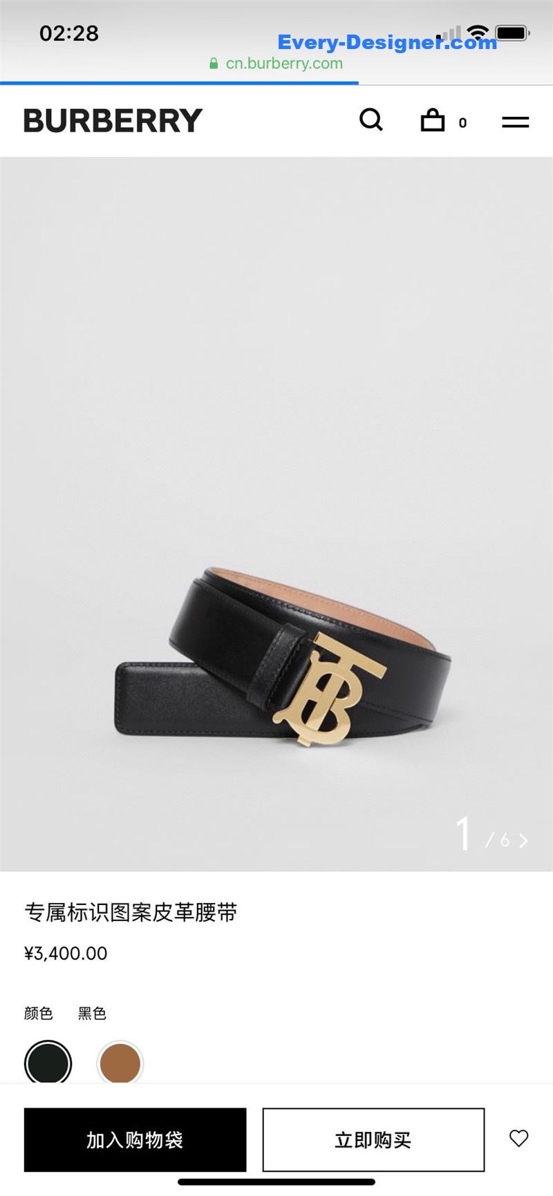 Bv*b*rry simple casual belt