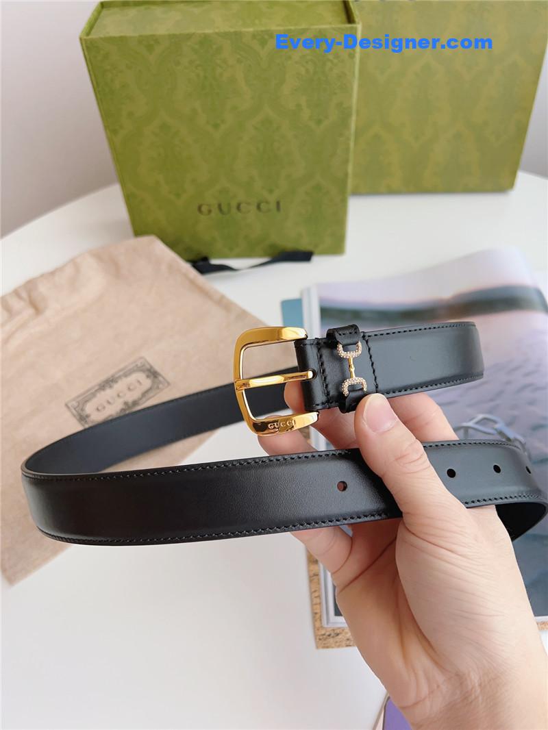 Gvc*1 print embossed leather belt