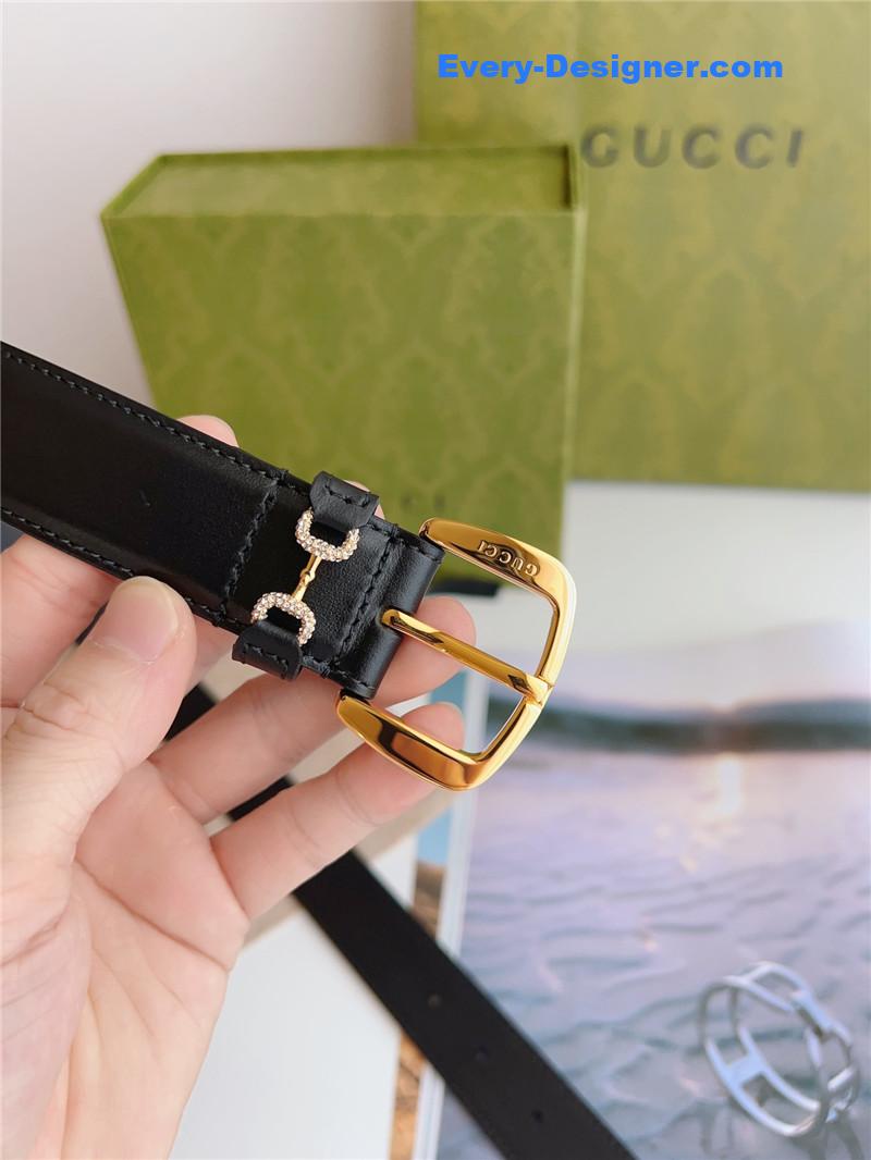 Gvc*1 print embossed leather belt