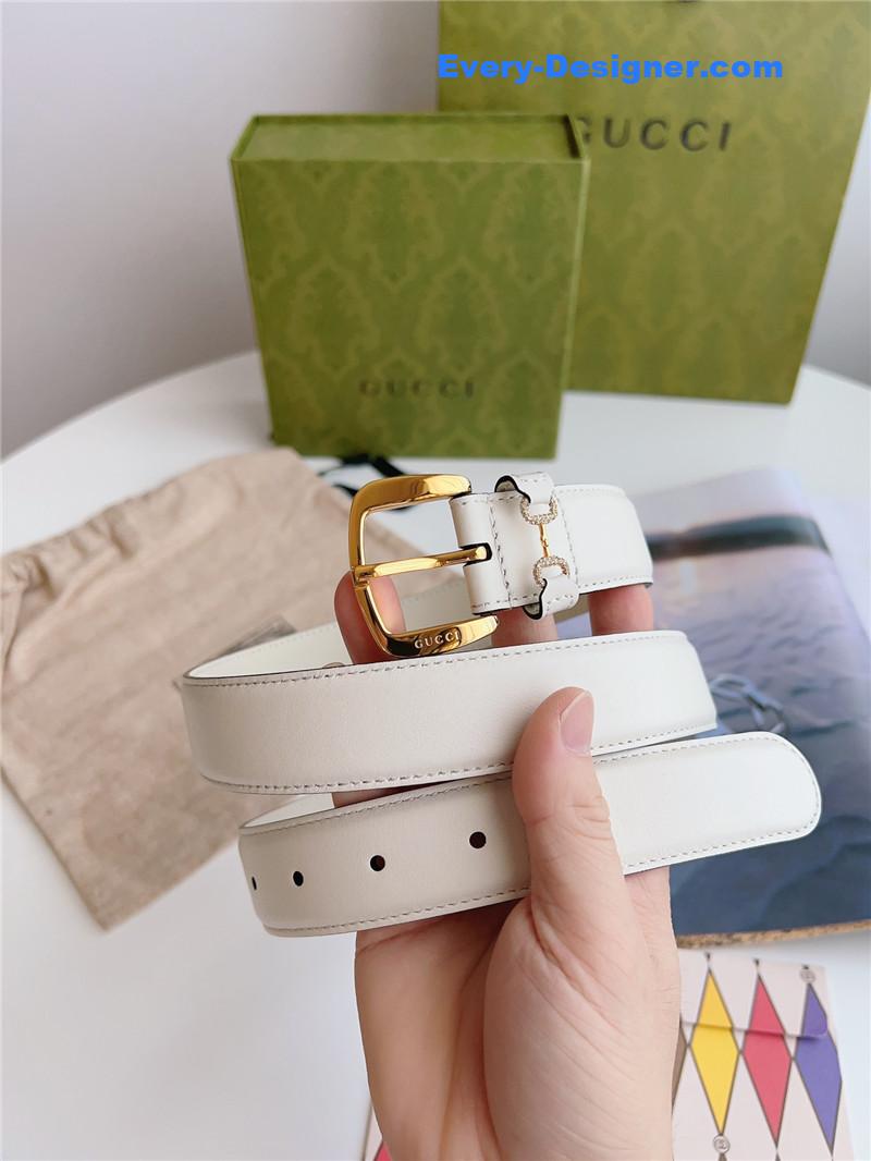 Gvc*1 print embossed leather belt