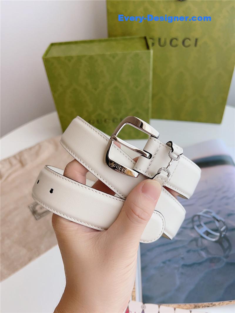 Gvc*1 print embossed leather belt