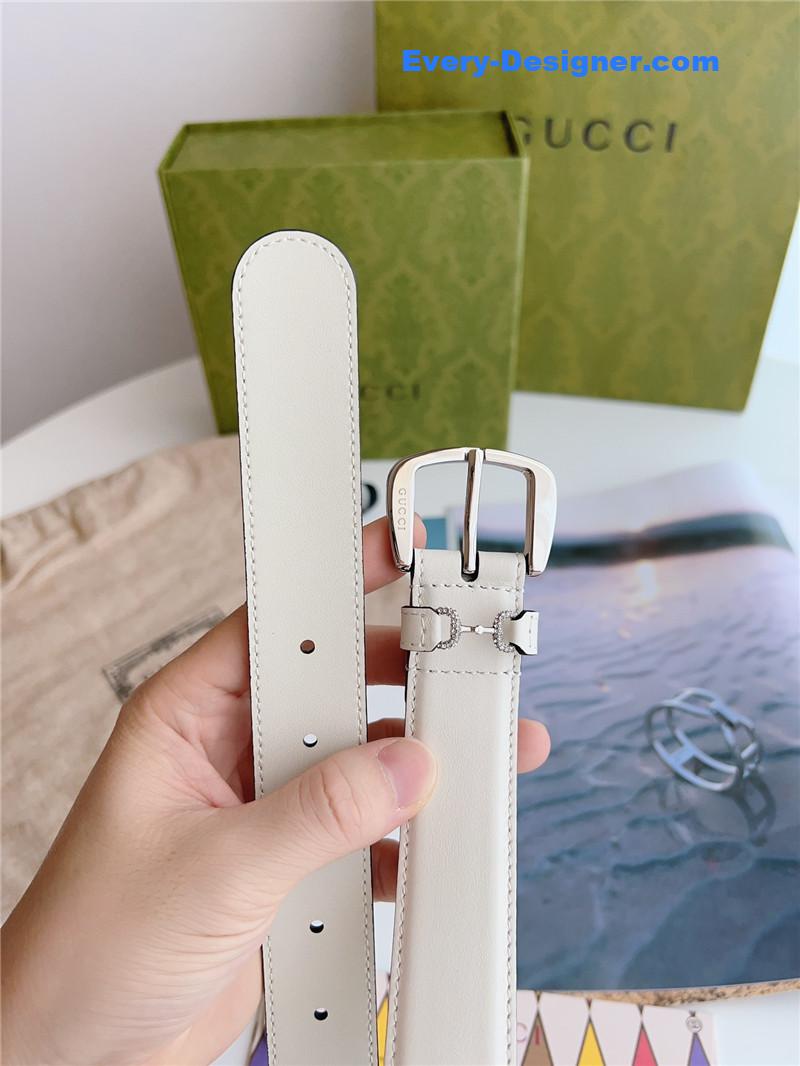 Gvc*1 print embossed leather belt