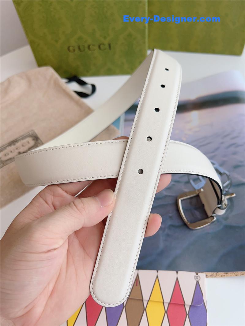 Gvc*1 print embossed leather belt