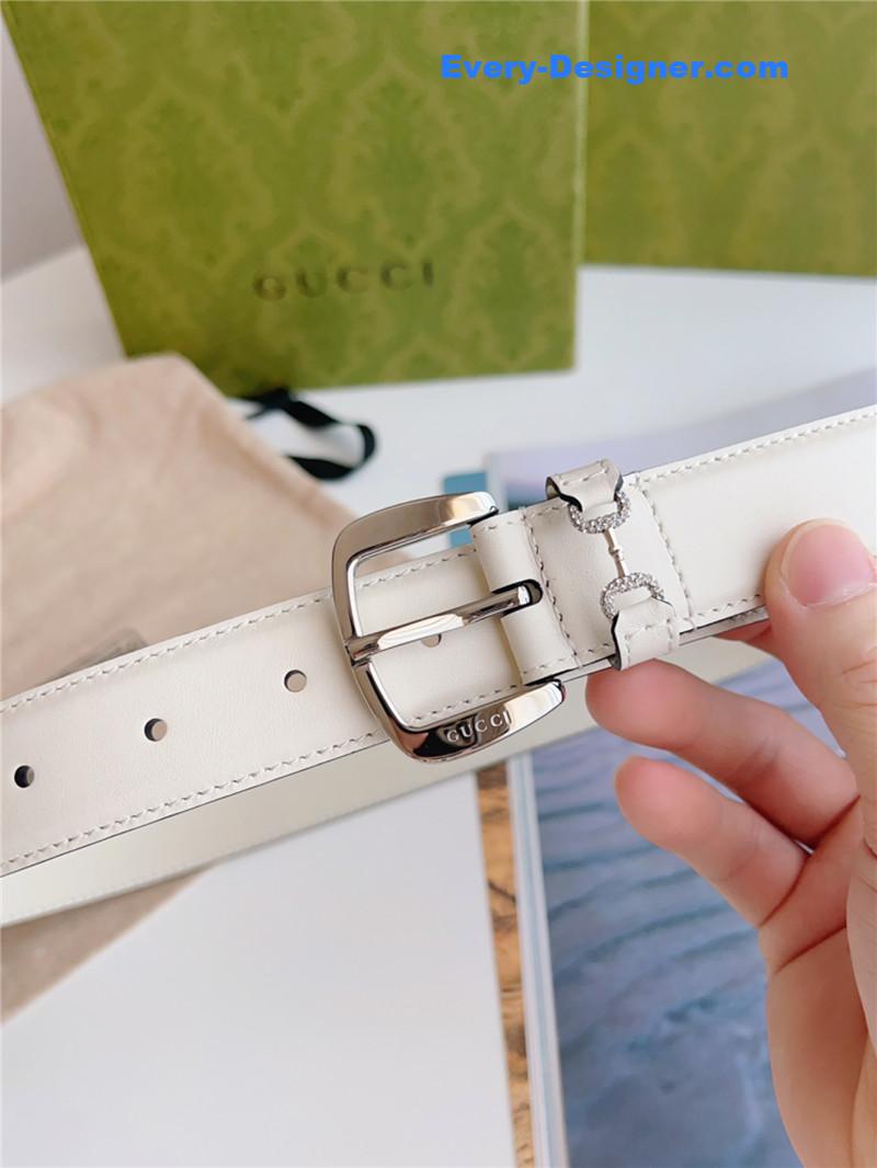 Gvc*1 print embossed leather belt