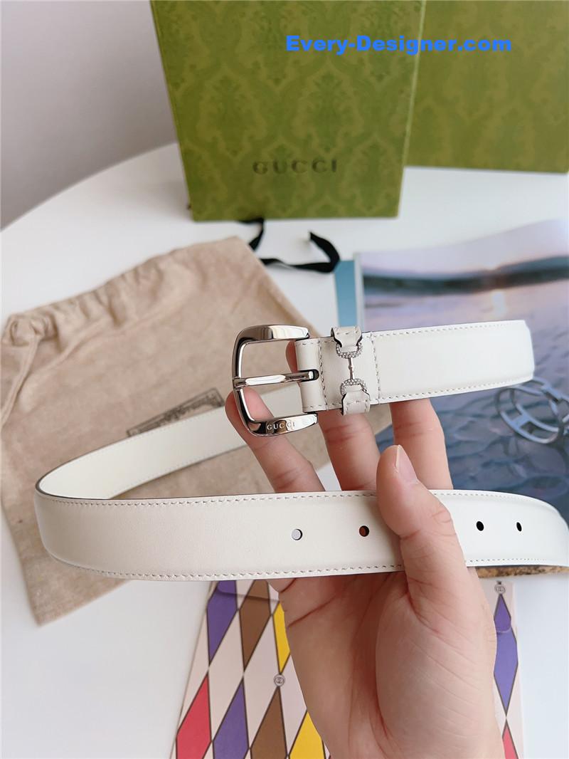 Gvc*1 print embossed leather belt