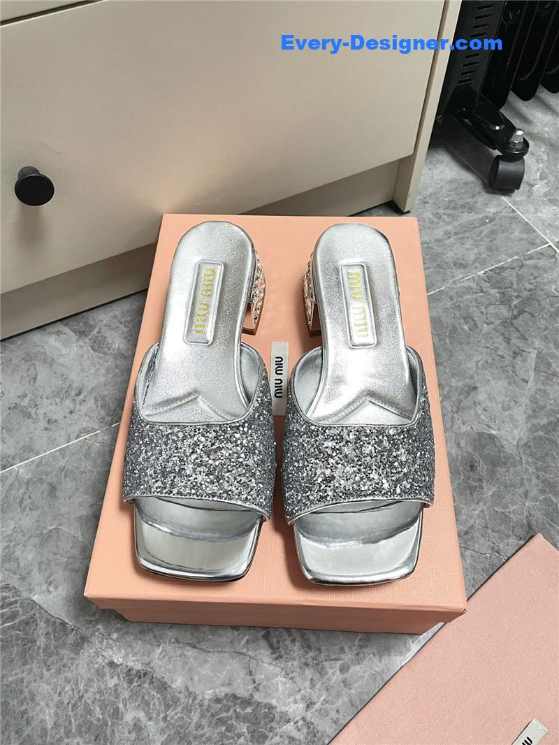 M1um1u new crystal slippers