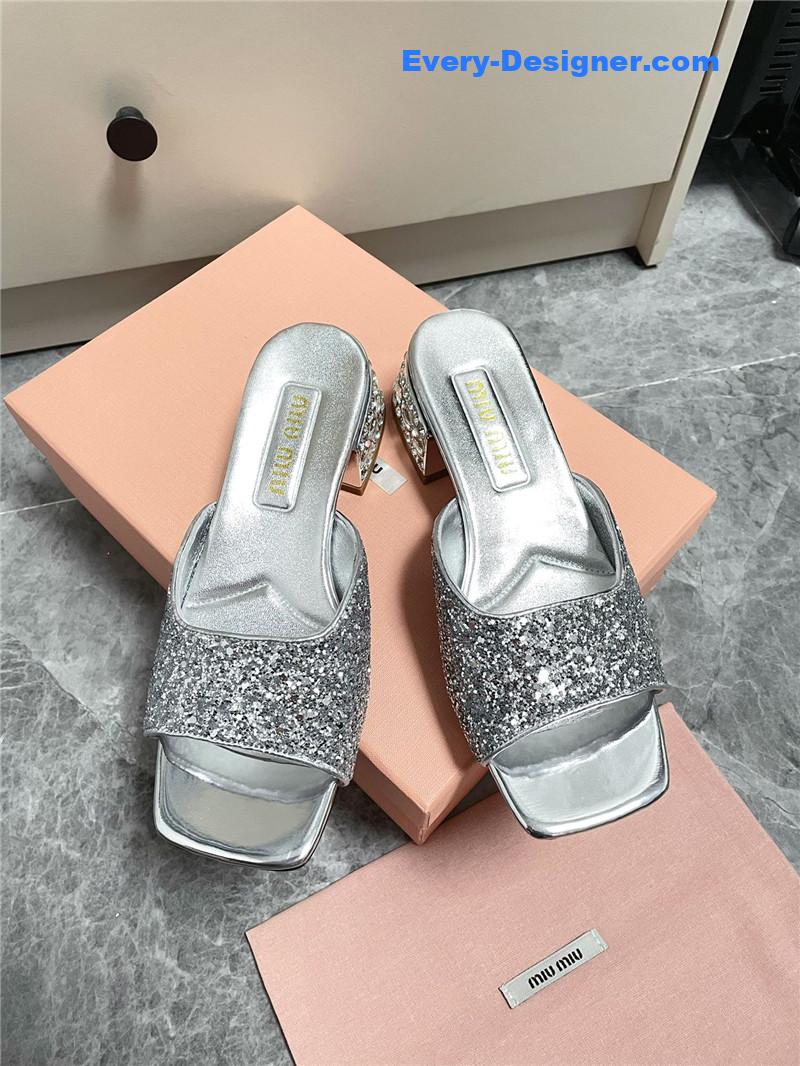 M1um1u new crystal slippers