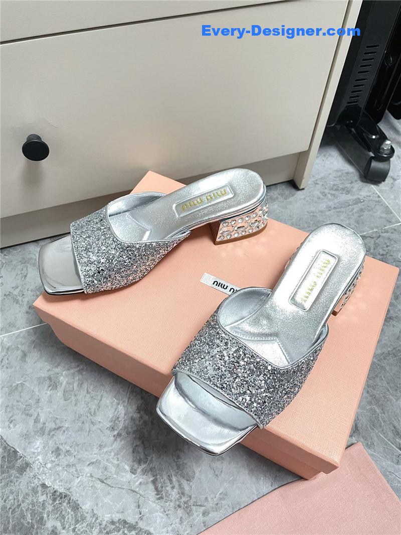 M1um1u new crystal slippers