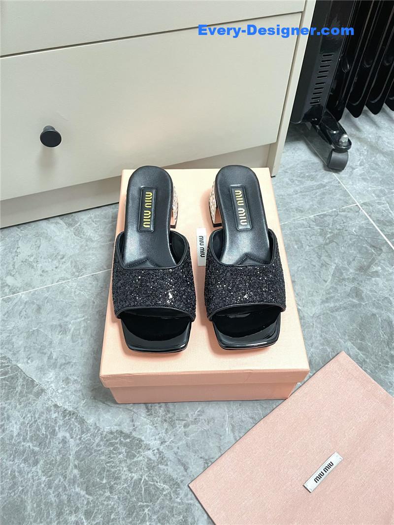 M1um1u new crystal slippers