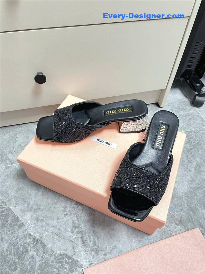 M1um1u new crystal slippers