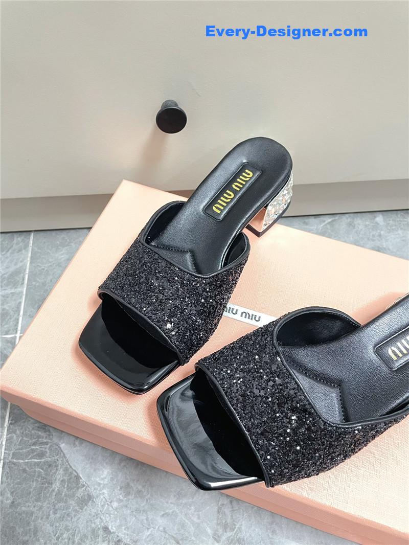 M1um1u new crystal slippers