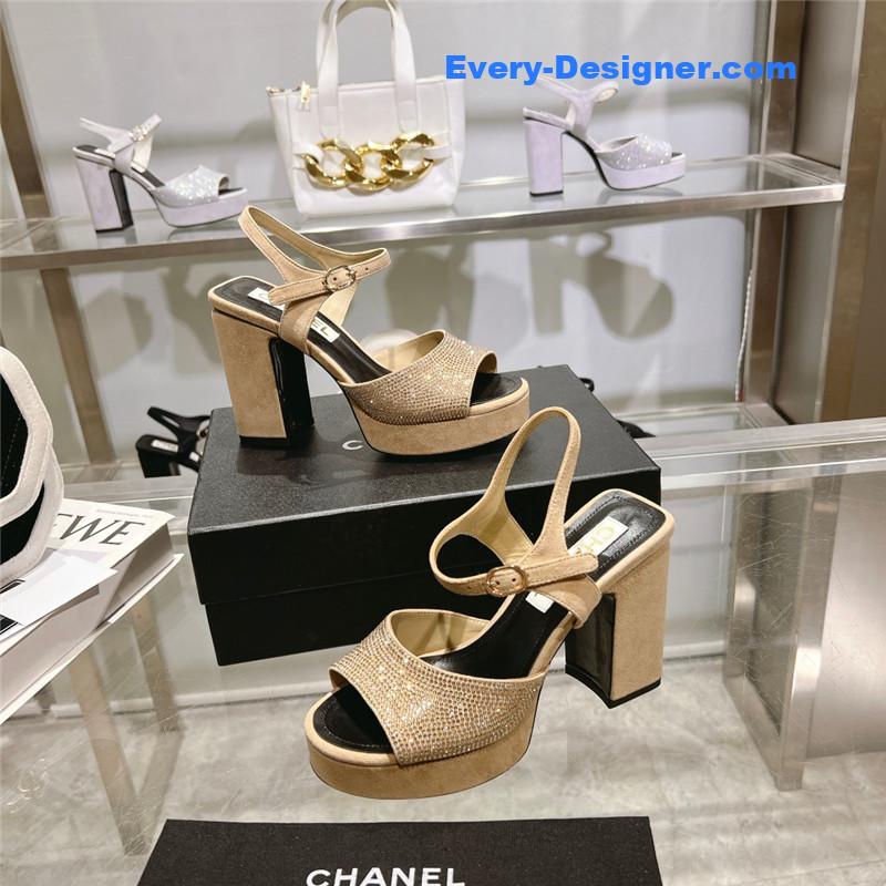 CC summer platform chunky heel sandals
