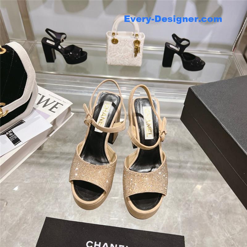 CC summer platform chunky heel sandals