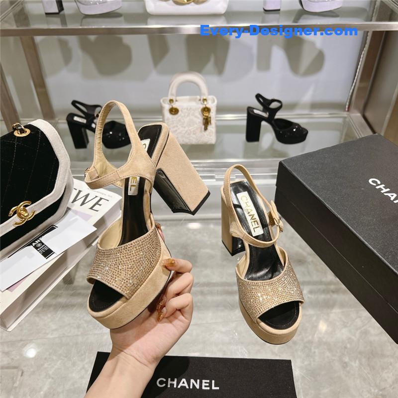 CC summer platform chunky heel sandals