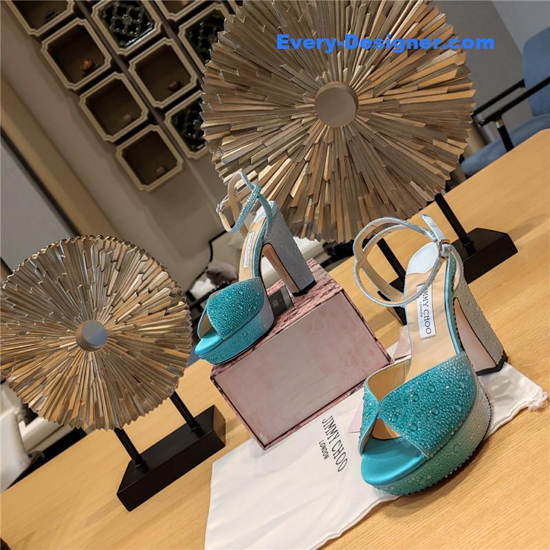 j1m*y ch00 blue color block hot D1am0nd wedding shoes