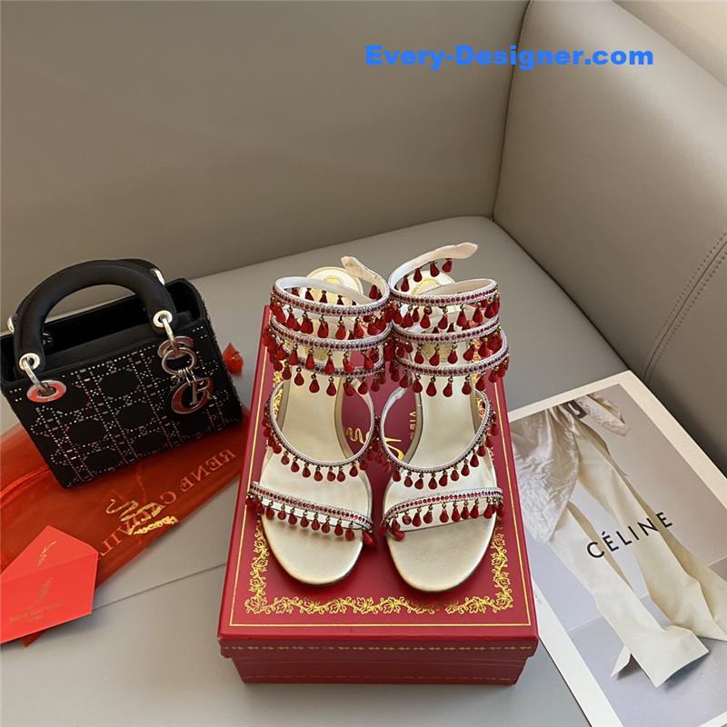 Classic snake wrap sandals