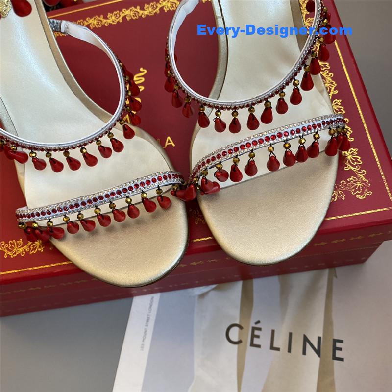 Classic snake wrap sandals