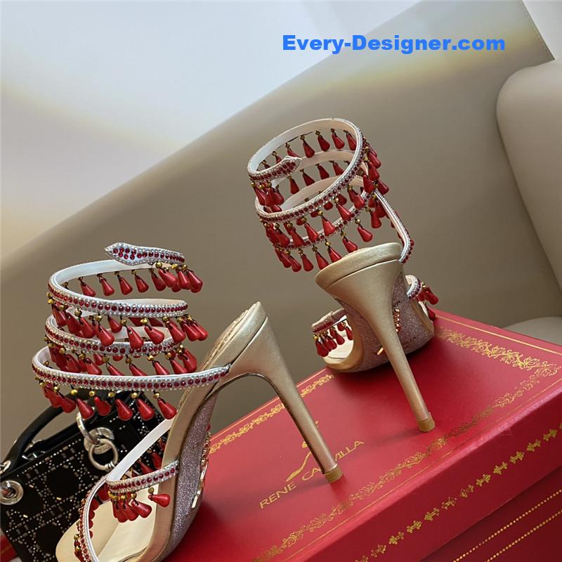 Classic snake wrap sandals