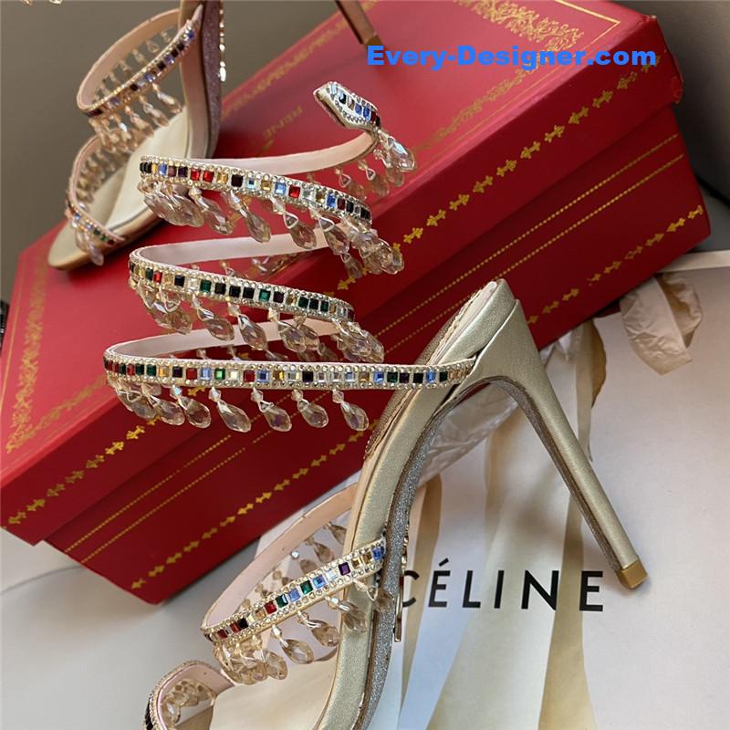 Classic snake wrap sandals