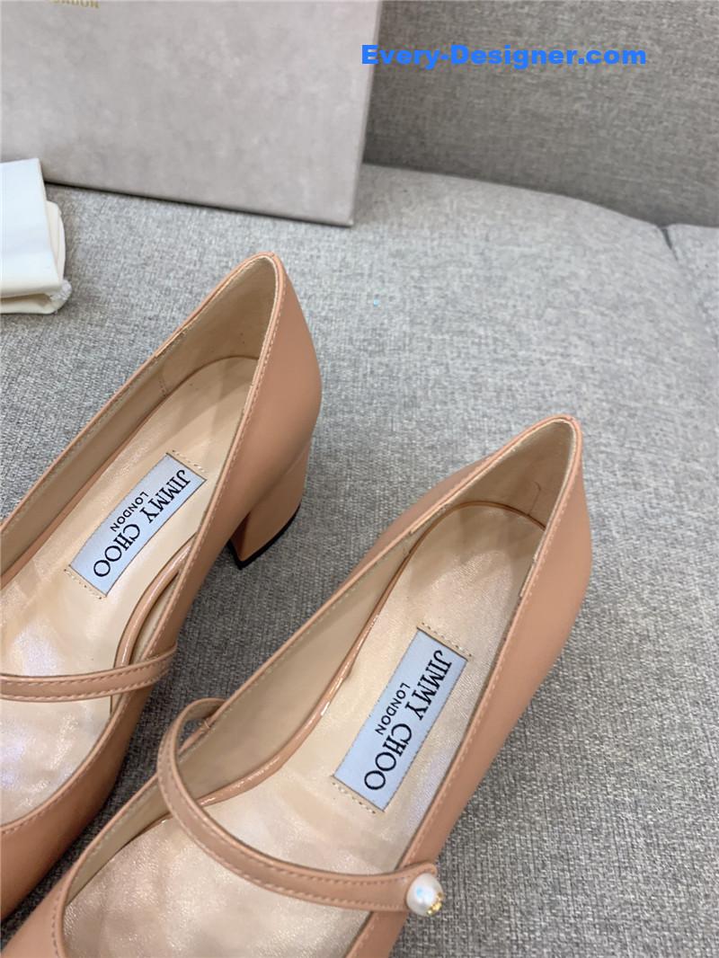 J1m*y Ch00 new thick heel mary jane shoes