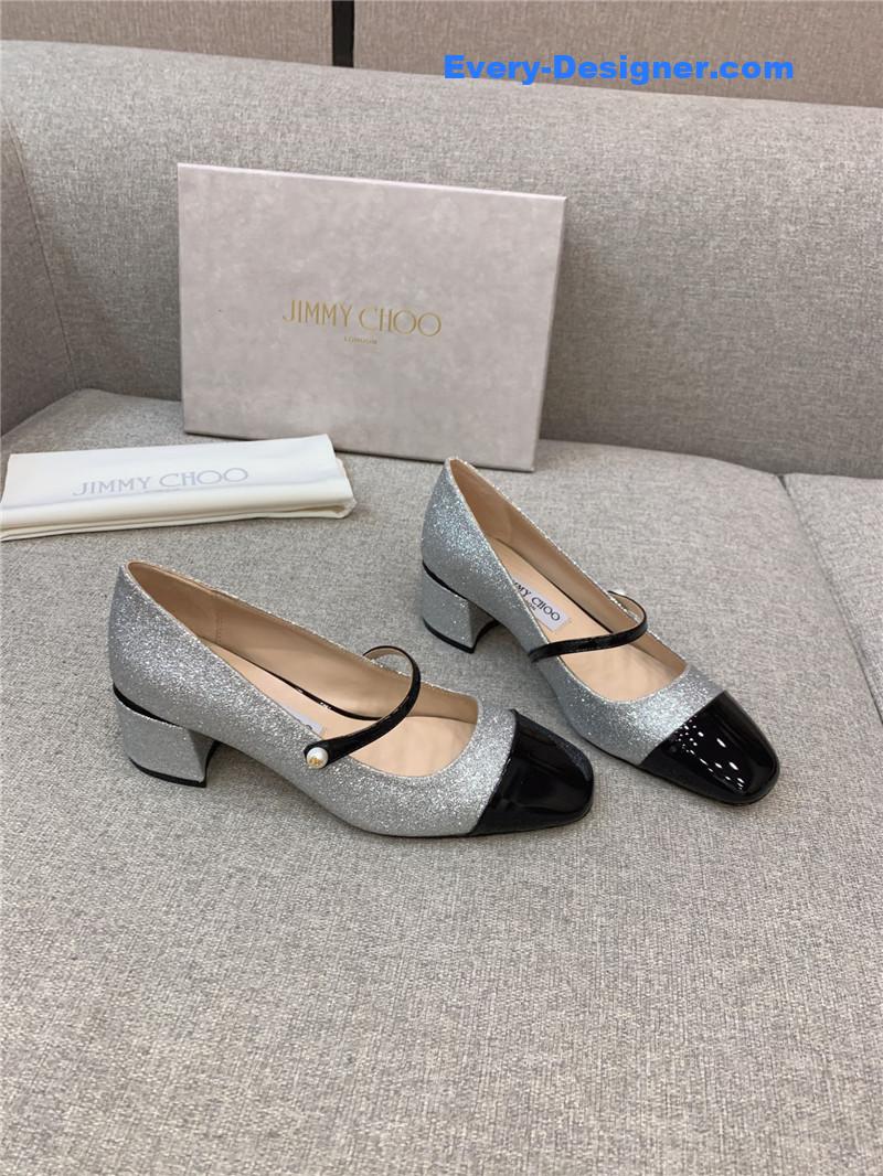 J1m*y Ch00 new thick heel mary jane shoes