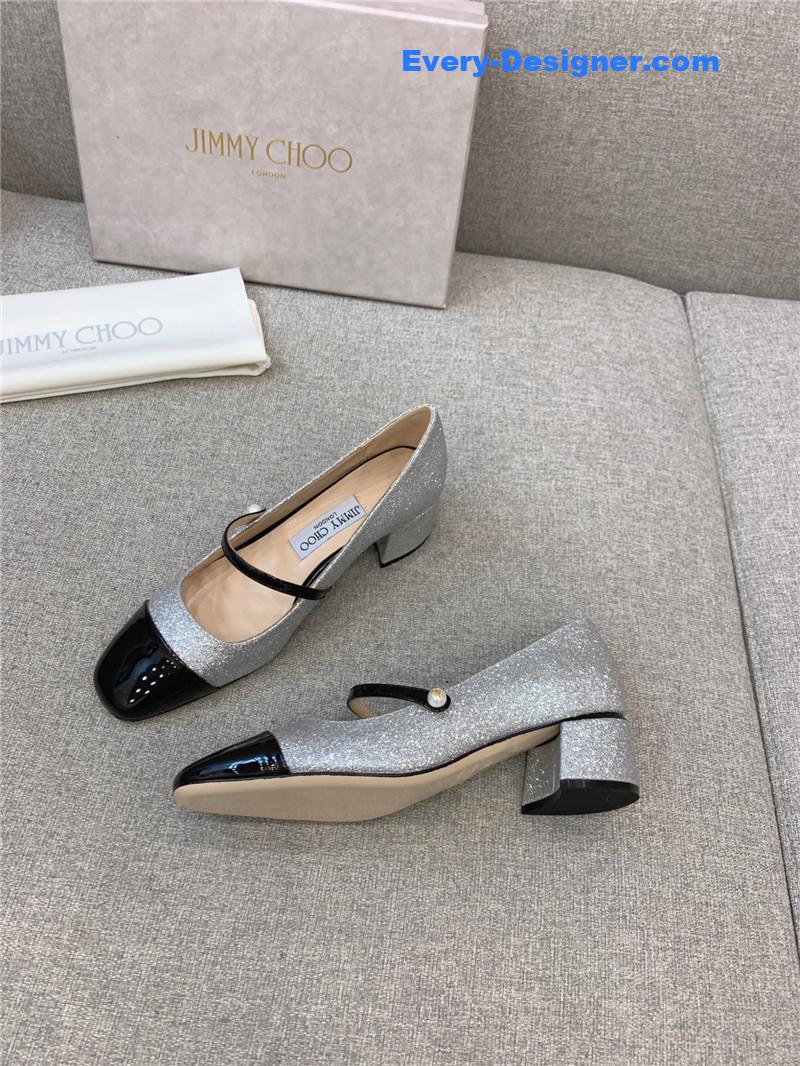 J1m*y Ch00 new thick heel mary jane shoes