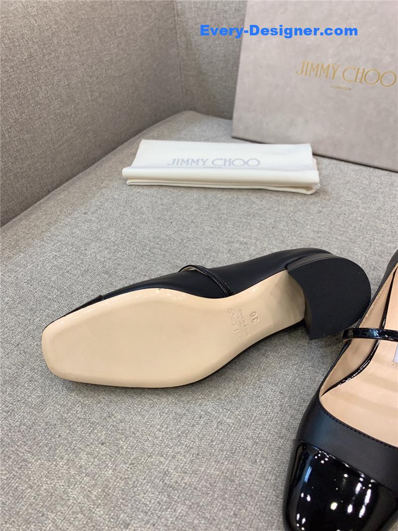 J1m*y Ch00 new thick heel mary jane shoes