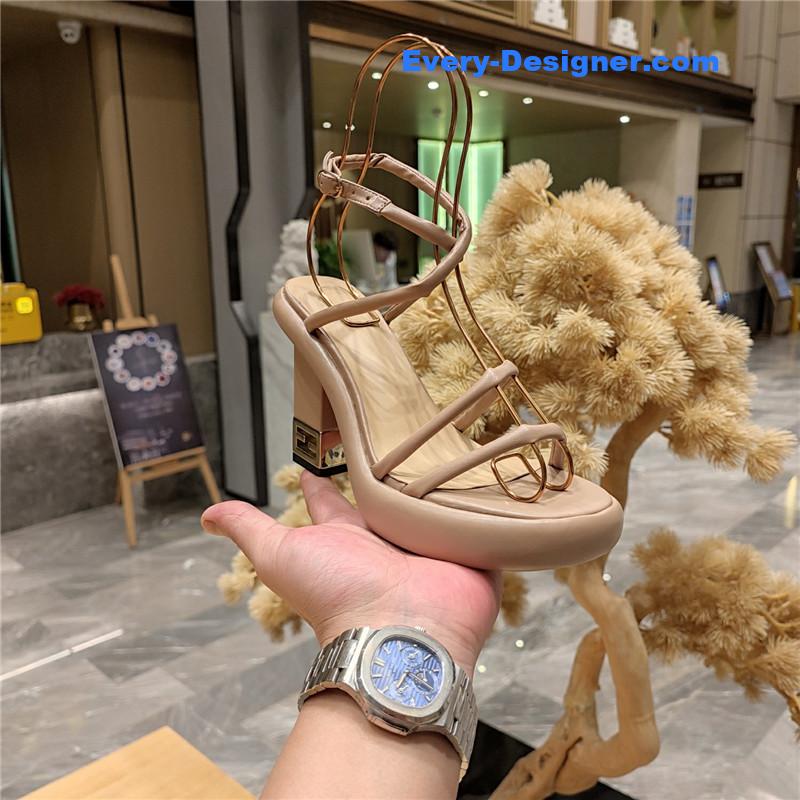 F**di color block haute couture sandals