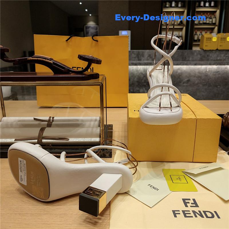 F**di color block haute couture sandals