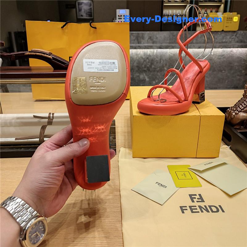 F**di color block haute couture sandals