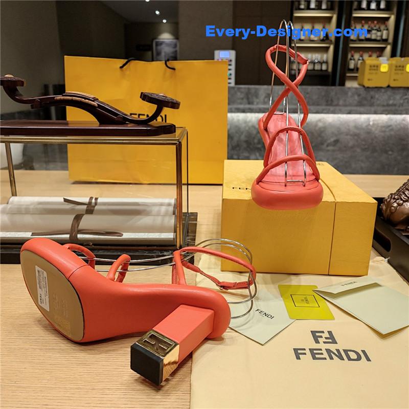 F**di color block haute couture sandals